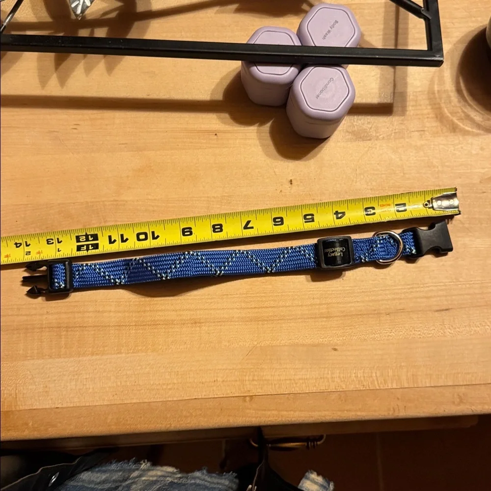 NWOT Legacy Collection Blue Pet Collar with Black Buckle